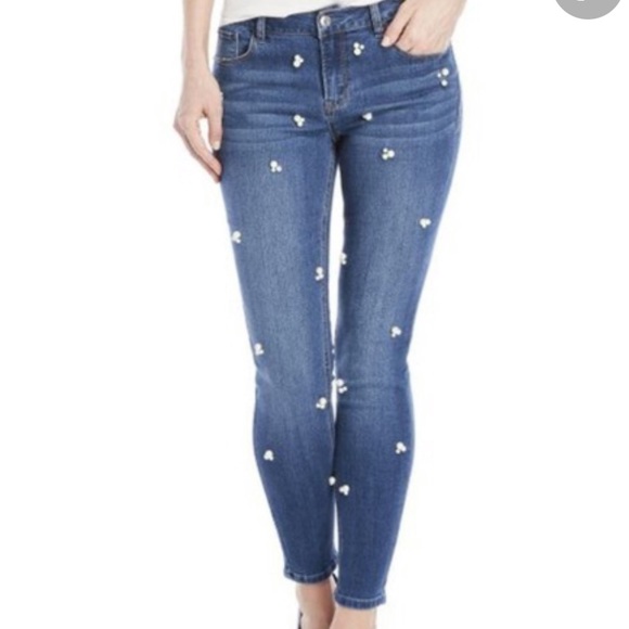 diamond embellished jeans